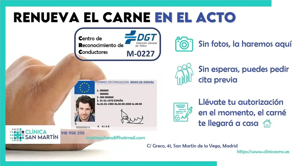 Tramitación carné de conducir